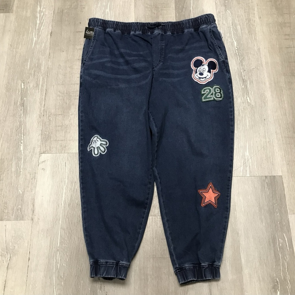 Her Universe Disney Mickey Mouse Denim Joggers - Size 3x